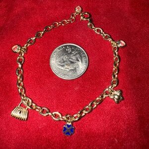 Gold 14k kids bracelet 9 inches length